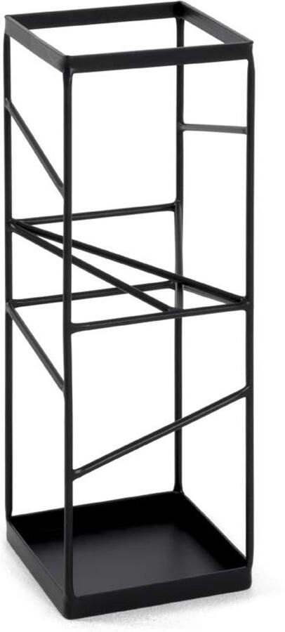 Moderne Zwarte Parasolvoet Metalen Ondersteuning Voor Stijlvolle Buitenruimtes