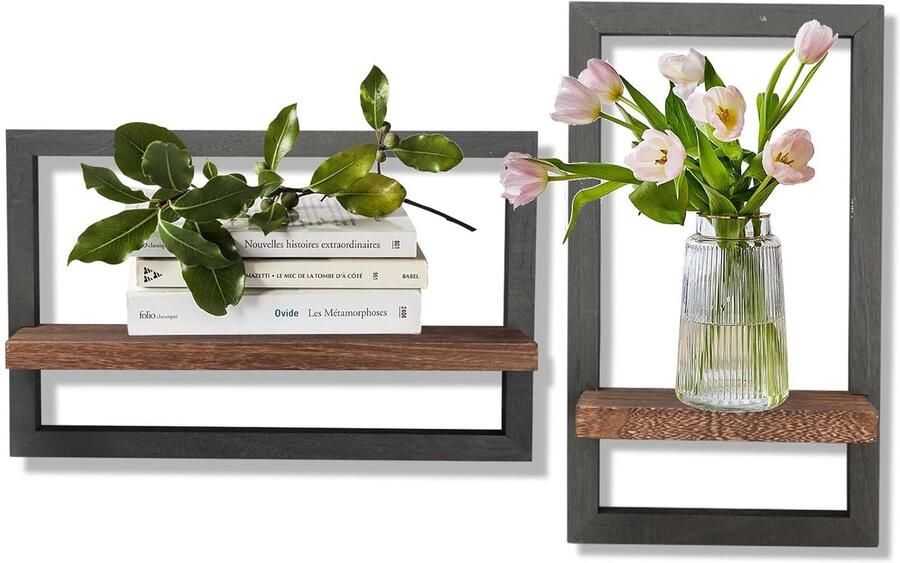 Moderne zwarte wandplank stijlvol en functioneel 1 stuk MDF-hout