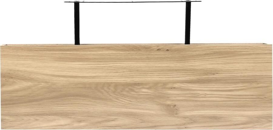 Moderne zwevende wandplank 60 x 25 cm met onzichtbare bevestiging Decoratieve plank voor elke ruimte - Foto 2