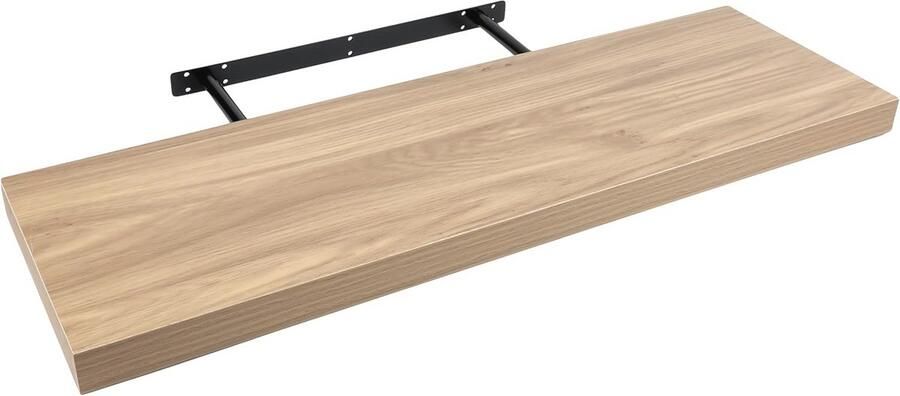 Moderne zwevende wandplank 60 x 25 cm met onzichtbare bevestiging Decoratieve plank voor elke ruimte