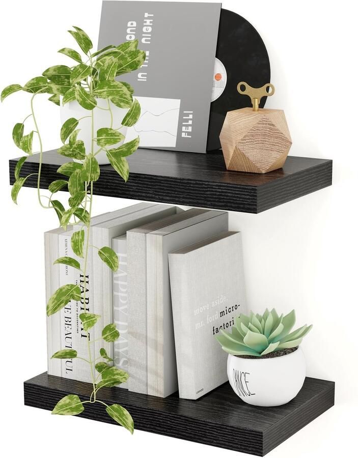 Moderne Zwevende Wandplanken Set van 2 voor Ruimtes