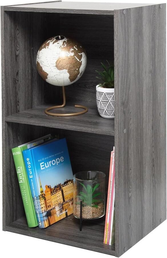 Modulaire Houten Kantoormeubel Boekenkast en Archiefkast in Grijs Eiken