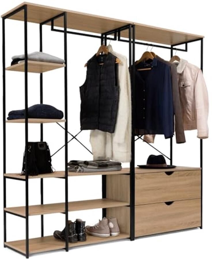 Modulaire Kledingkast met Industrieel Design Duurzaam & Functionaliteit