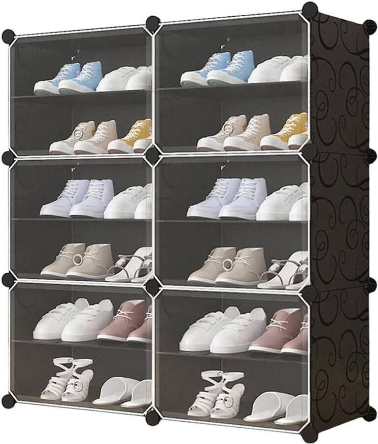 Modulaire schoenenkast met 12 niveaus