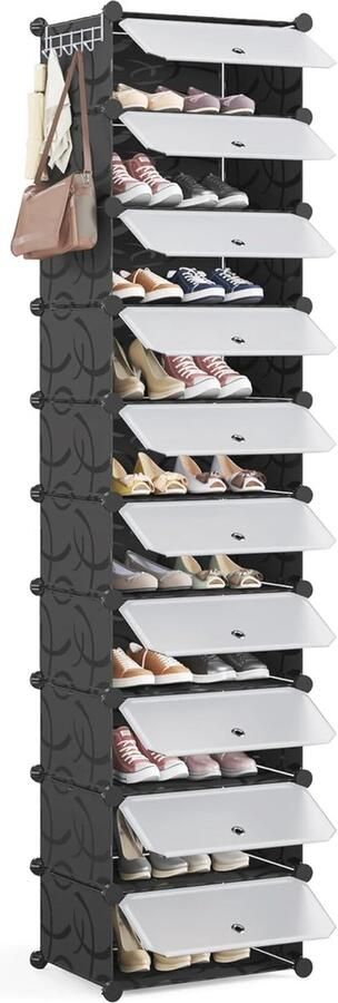 Modulaire Schoenenopbergkast Stofdicht en Waterdicht Voor 20 Paar Schoenen Ideaal voor Entree Hal Slaapkamer - Foto 2