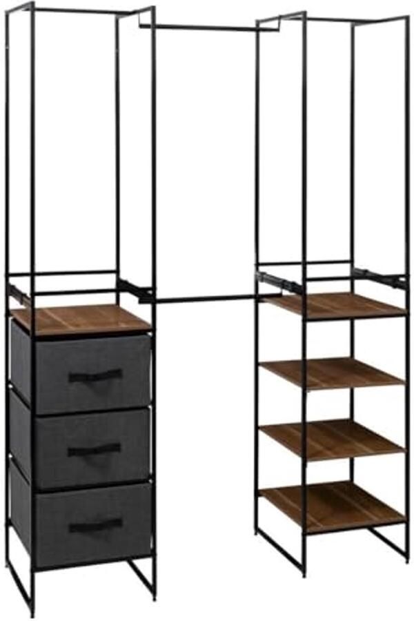 Modulaire Uittrekbare Kledingkast 180 cm Multifunctionele Opbergoplossing