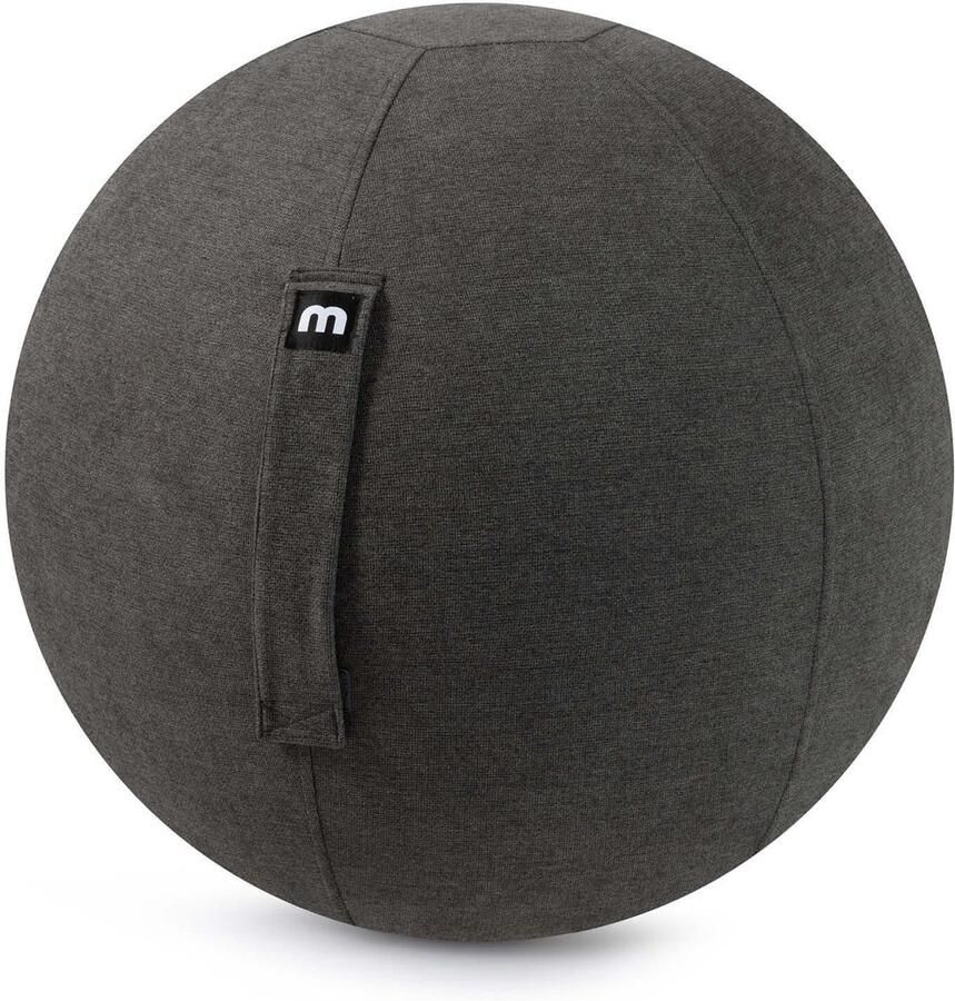 Mokebo zitbal 'De Sportieve' ergonomische Pezziball in antraciet