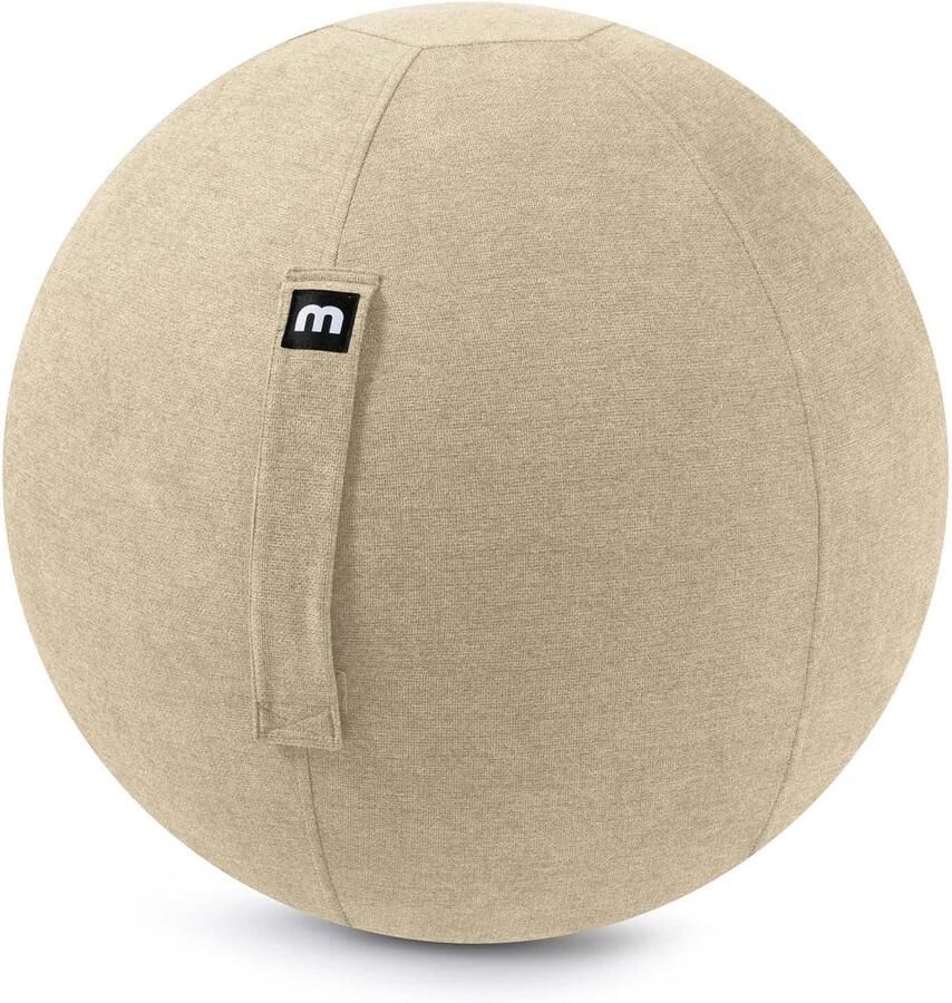 Mokebo zitbal 'De Sportieve' ergonomische Pezziball in beige