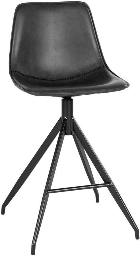 Monaco Teller stoel Bar -ontlasting Verstelbare stoel PU -bekleding 51 cm x 44 cm x 96 cm