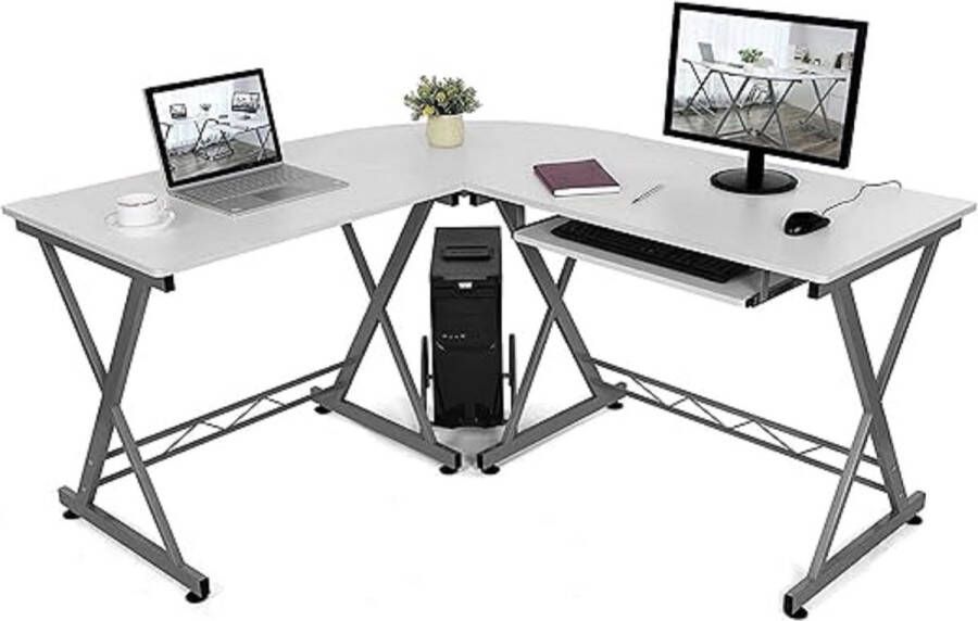 Monitorstandaard pc-tafel gamingtafel voor thuiskantoor Bureau computertafel 150D x 138W x 75H centimetres