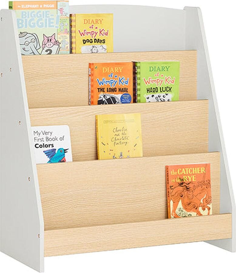 Rootz Living Rootz Montessori Boekenkast Kinderboekenplank Kinderorganizer MDF-constructie 61 cm x 71 cm x 30 cm