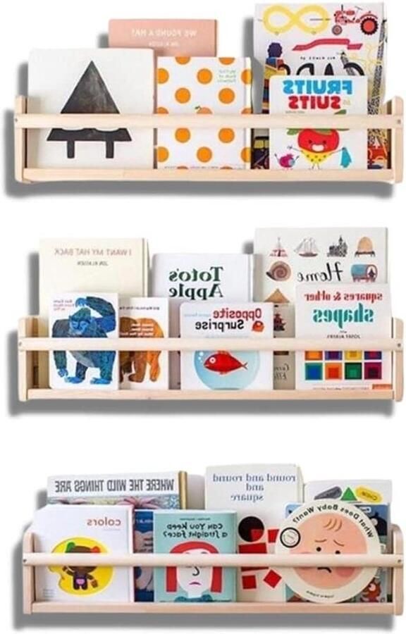 Montessori Houten Boekenkast voor Kinderen Kinderkamer Slaapkamer Planken voor Strips Schriften Tekeningen 100% Made in Italy Boekenkast kind