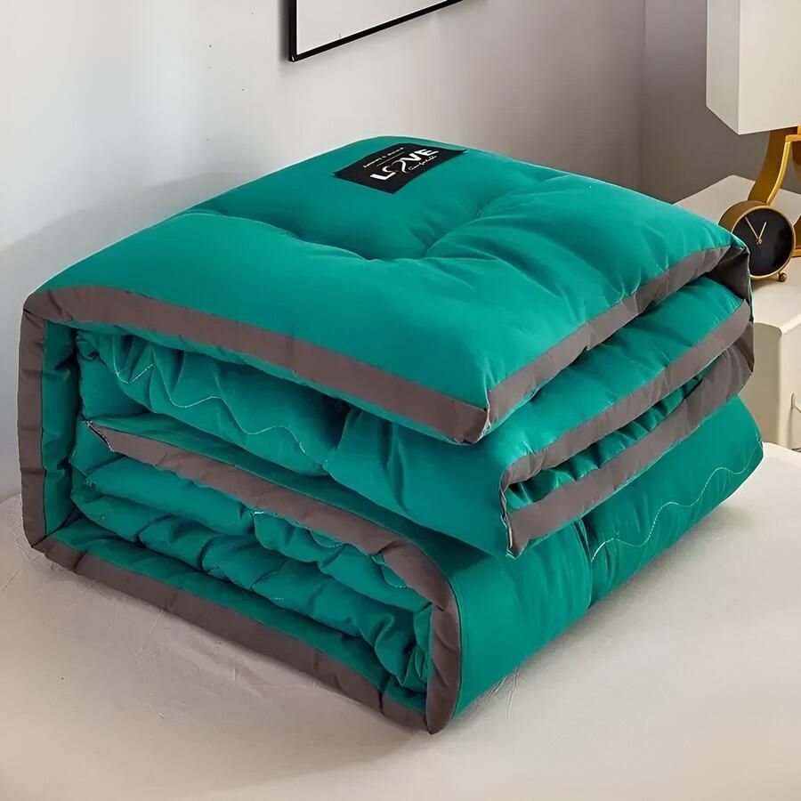 Mookes Dekbed Zonder Overtrek Warm Bed Deken Dubbel Bed Hoes Zacht Dekbed Thuis Microfiber Nordic Quilts Met Vulling 180x220cm 4Kg Green - Foto 2