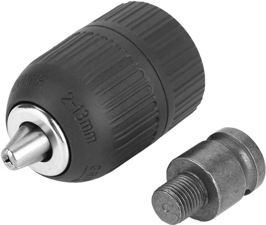 Mootea Sleutelloze boorhouder 2-13 mm 1 2 -20UNF met 1 2 boorhouder adapter voor slagmoersleutel conversie
