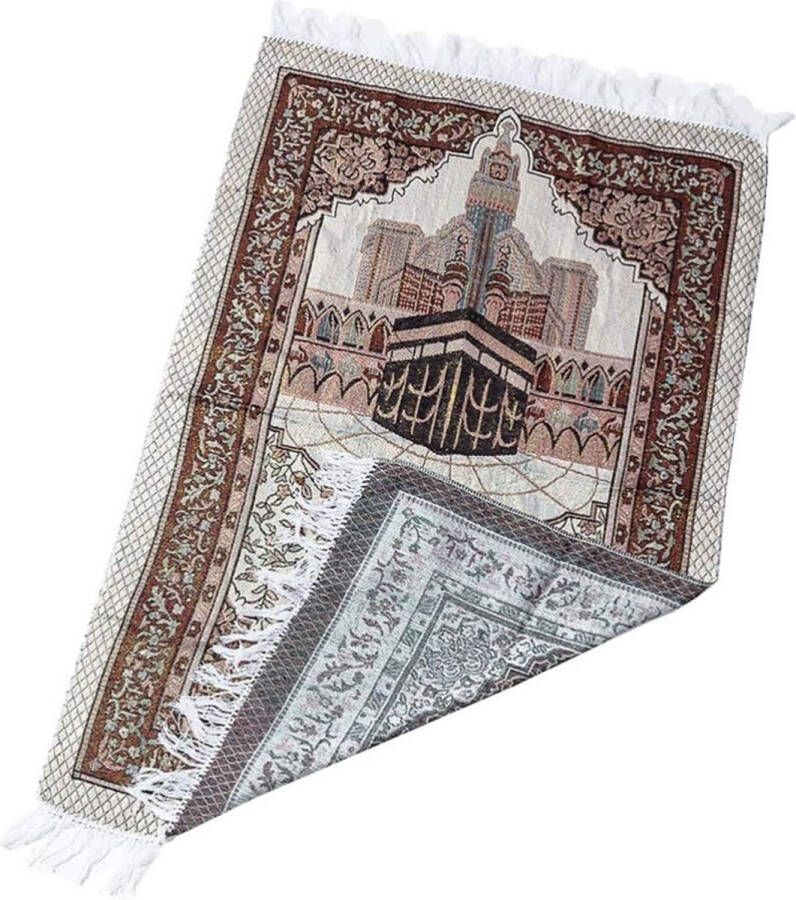 Moslim gebed tapijt katoen islamitisch bed mat Turks gebed tapijt draagbare reis Ramadan tapijt islamitisch geschenk 110X70cm