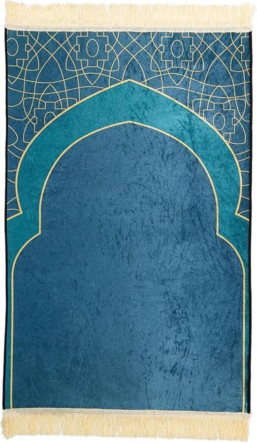 Moslim gebedsmat voor islamitisch gebed dikke en comfortabele moslim gebedsmat voor moslim mannen en vrouwen Groen