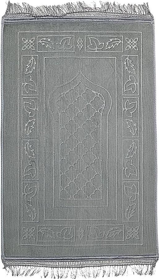 Moslim gebedsmat voor islamitisch gebed dikke en comfortabele moslim gebedsmat voor moslim mannen en vrouwen zeer dikke mat Grijs