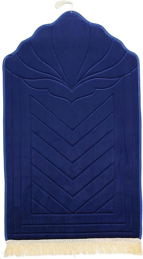 Moslim gebedsmat voor islamitisch gebed dikke en comfortabele moslim gebedsmat voor moslim mannen en vrouwen zeer dikke mat Blauw