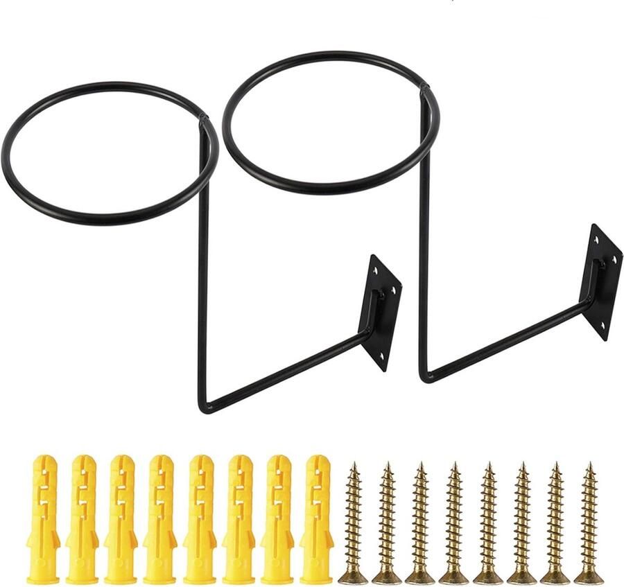 Motorhelmhouder 2 stuks wandmontage helmopslag helm zwart standaard voor motorhelmen honkbalhelmen