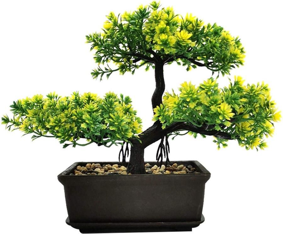 MOVKZACV Kunstplanten Kunstmatige Bonsaiboom Kamerdecoratie voor Entree Slaapkamer Esthetiek en Boerderij Badkamer Boekenplank Kamer Bureau Decoratie 27 9 x