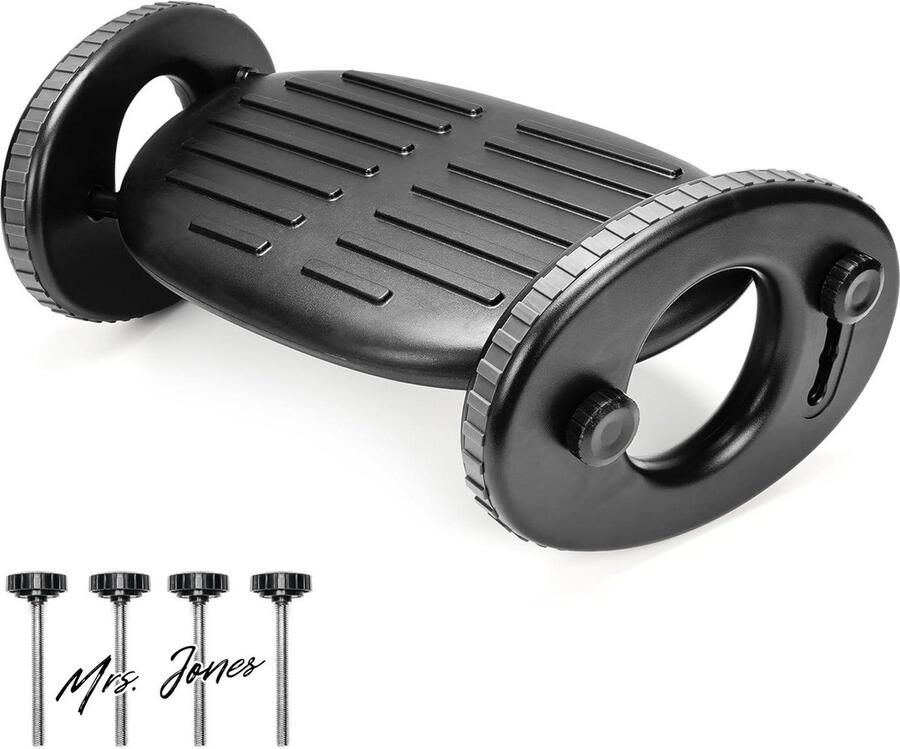 Mrs. Jones Premium Collection Ergonomisch Aanpasbaar Onder Tafel Voetenbankje Comfortabel 4 Hoogteposities Rol Ontwerp Non-slip Huis Kantoor Werk en Meer