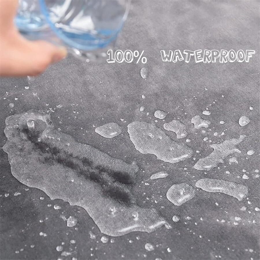 Mrs. Jones Waterdichte Honden Deken 3-laags Flanel en Sherpa Huisdier Deken Omkeerbare Beschermer Hoes voor Bed Bank Sofa Grijs 127x152cm Comfortabel Duurzaam