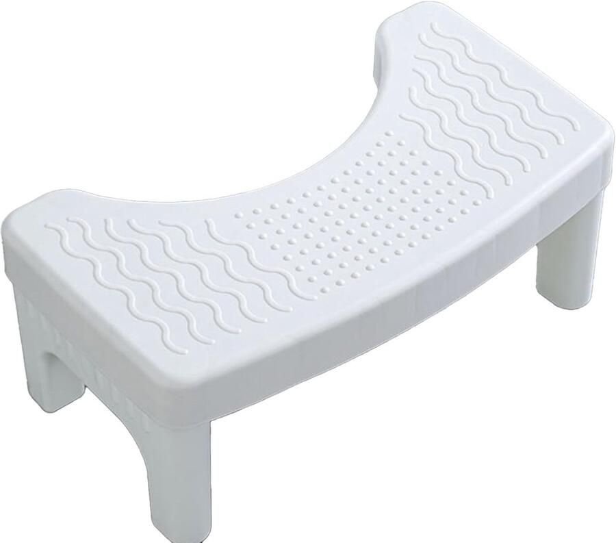 Mujiluxe Opvouwbare Toiletkruk Verbetert de Houding Helpt bij Constipatie Aambeien en Prikkelbare Darm Syndroom Wit