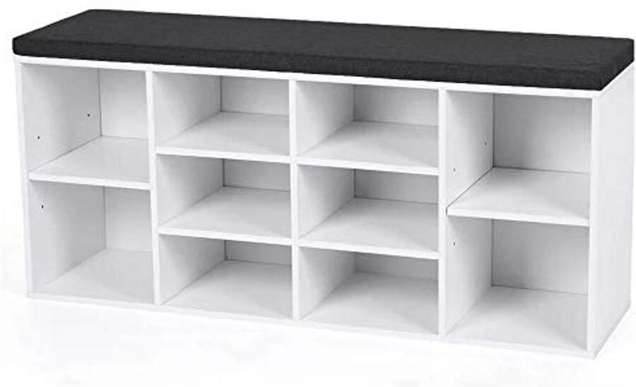Multifunctioneel Schoenenrek met 10 Planken Compacte Opbergruimte voor Huis