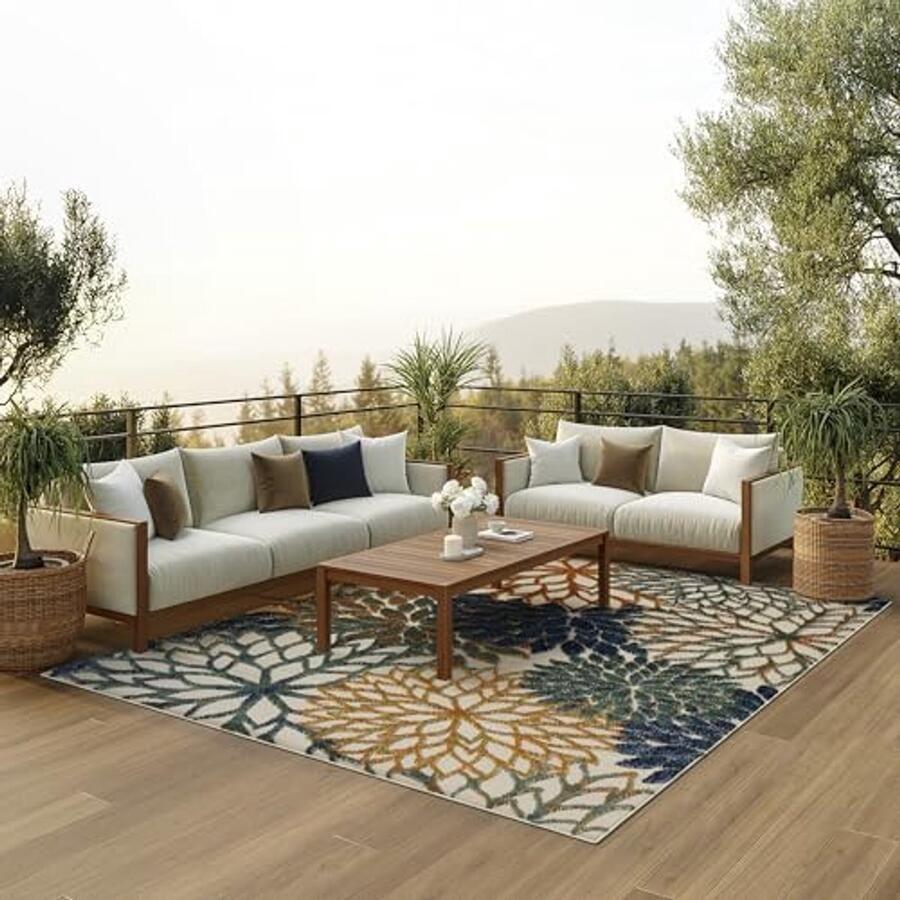 Multifunctioneel Tapijt voor Binnen en Buiten Blauwgroen 30 x 35 cm Gemakkelijk te Reinigen Niet Pluizen