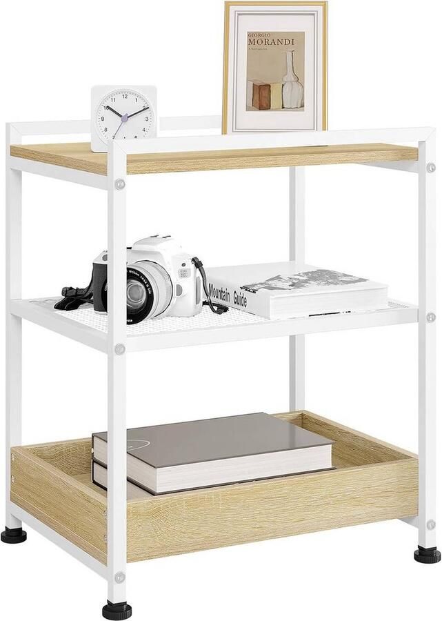 Rootz Living Rootz multifunctionele bijzettafel rollende salontafel opbergplank E1 houtmateriaal 40 cm x 53 7 cm x 30 cm