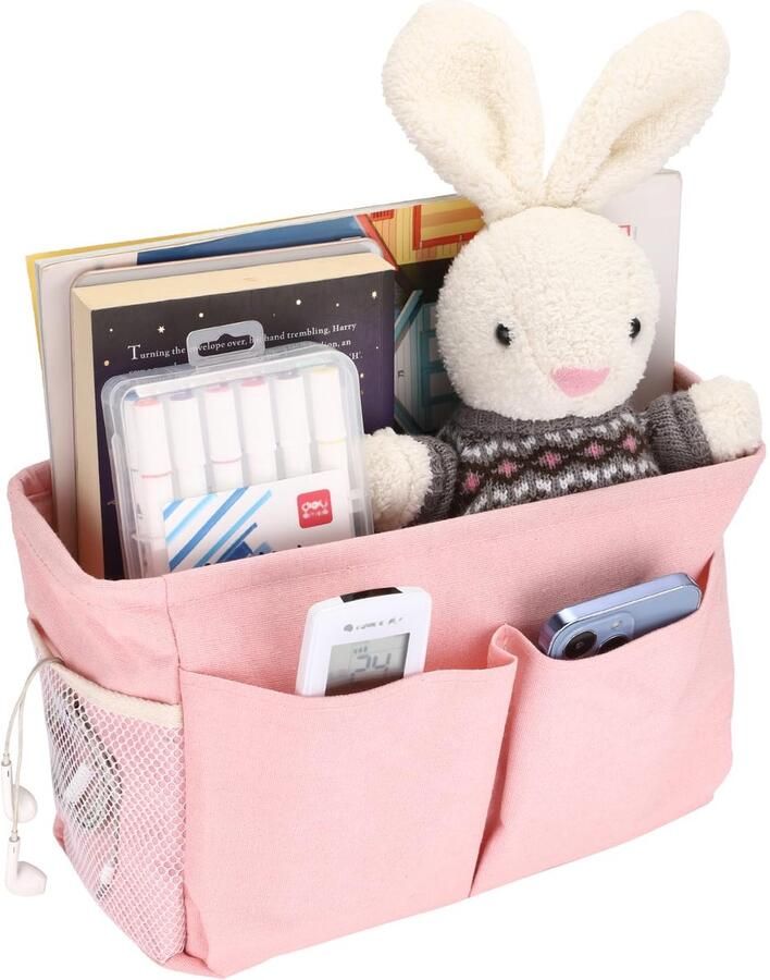 Multifunctionele Hangende Canvas Organizer voor Bedden en Krappe Ruimtes