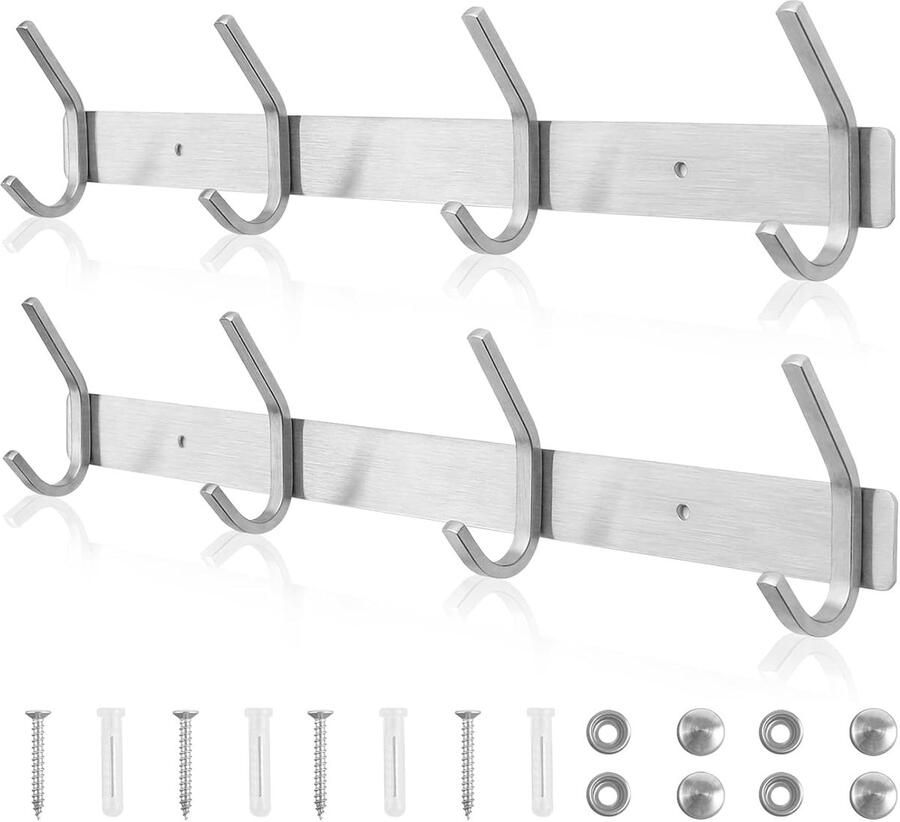 Multifunctionele kapstokhaak ruimtebesparend 1 stuk roestvrij staal