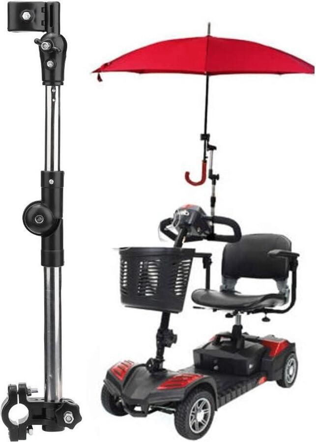 Multifunctionele kinderwagen Paraplu Beugel Bevestiging Voor Fietsen en Rolstoelen parapluhouder voor rollator