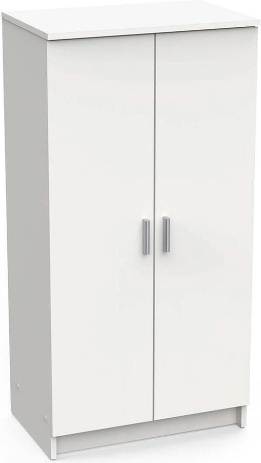 Multifunctionele kledingkast wit geschikt voor slimme opberging