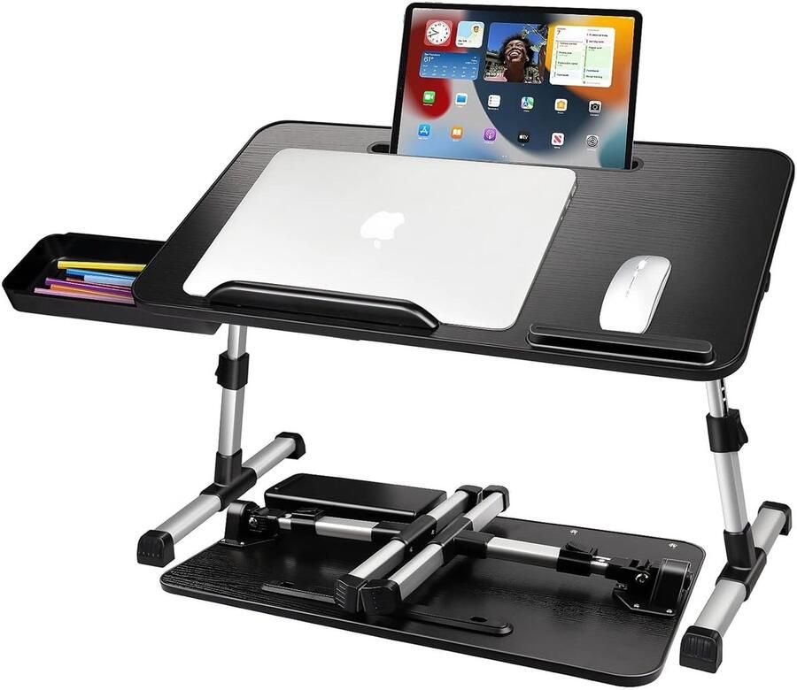 Multifunctionele Laptoptafel In hoogte verstelbaar 1 stuk 53x30 cm