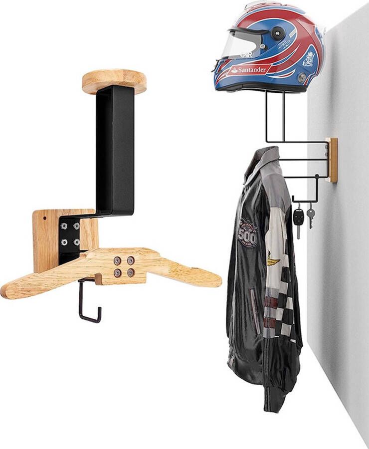 Multifunctionele Motorhelmhouder Georganiseerde Wandopslag voor Tactische Uitrusting Ruimtebesparend en Overzichtelijk