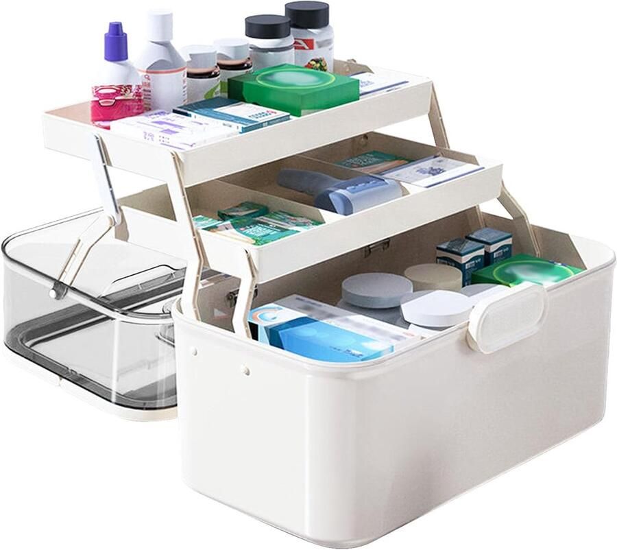 Multifunctionele Opbergdoos Transparant 1 stuk 28 5 x 17 x 15 5 cm