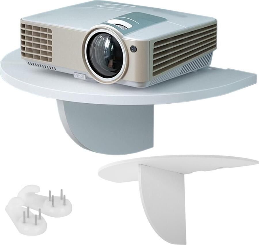 Multifunctionele Plank Projectorplank Zwevende Plank Voor Beamer Wandrek Wit