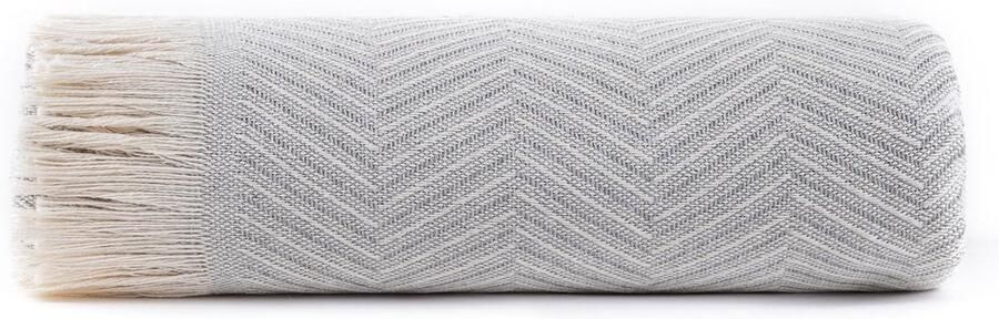 Multifunctionele sprei voor bedbank Sprei Jarapas Visgraat (180 x 260 cm Lichtgrijs)