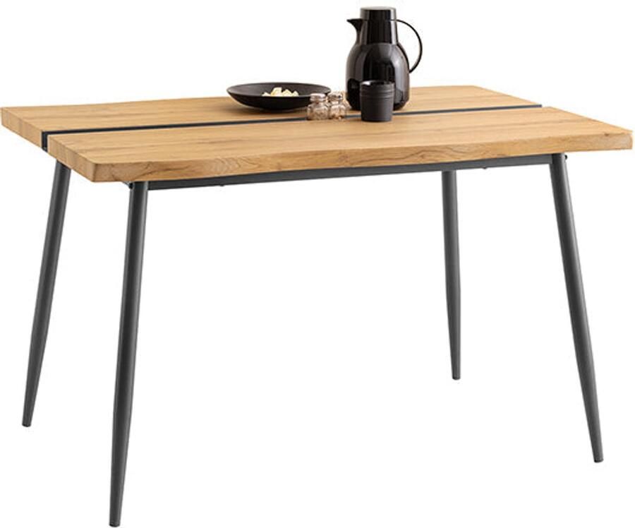 Multifunctionele tafel eettafel salontafel duurzaam MDF & metaal 120 cm x 75 cm x 78cm stijlvol en stabiel ontwerp