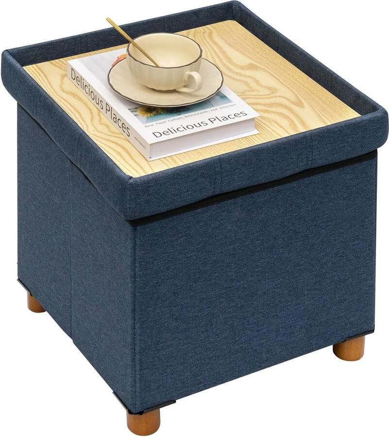 Multifunctionele voetenbank Opbergruimte en zitcomfort 1 stuk Imitatielinnen