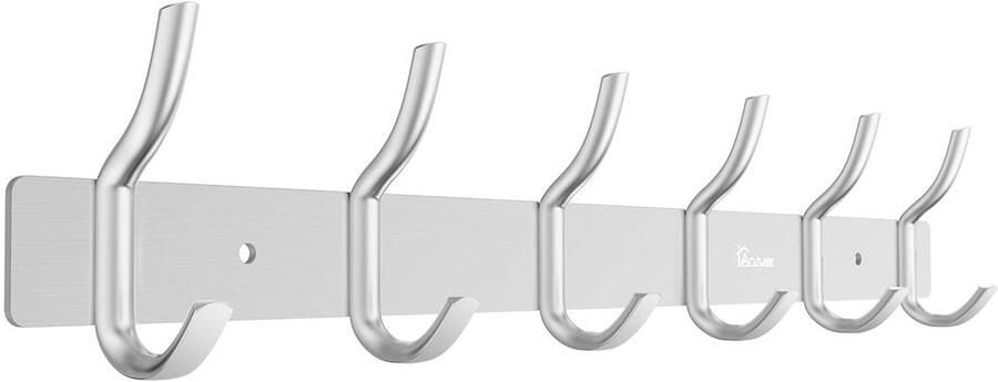 Multifunctionele Wandkapstok Ruimtebesparend 1 stuk Aluminium