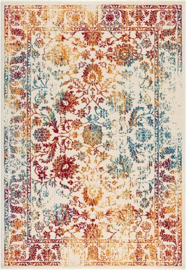 Multikleur Vintage Retro Vloerkleed Oosters Perzisch Laagpolig Tapijt 80x150 cm