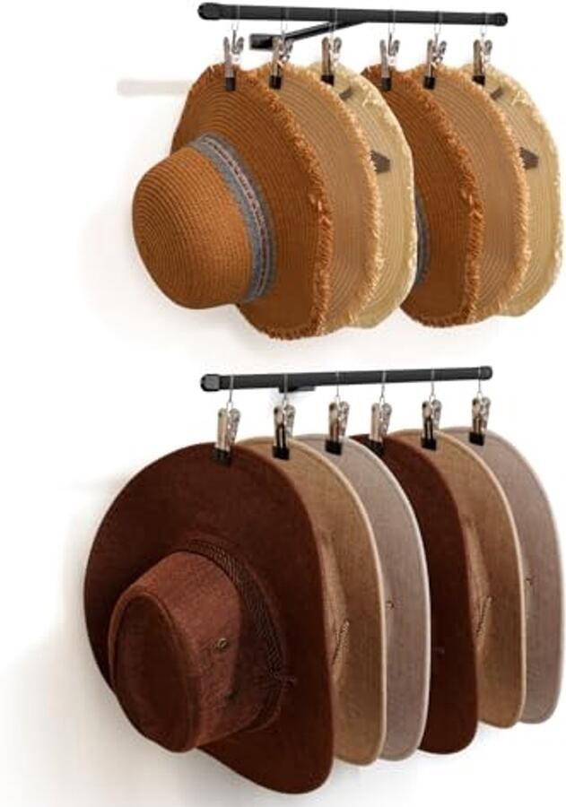 Muur Hoedenrek voor Caps Functionele en Stijlvolle Hoedenhouder