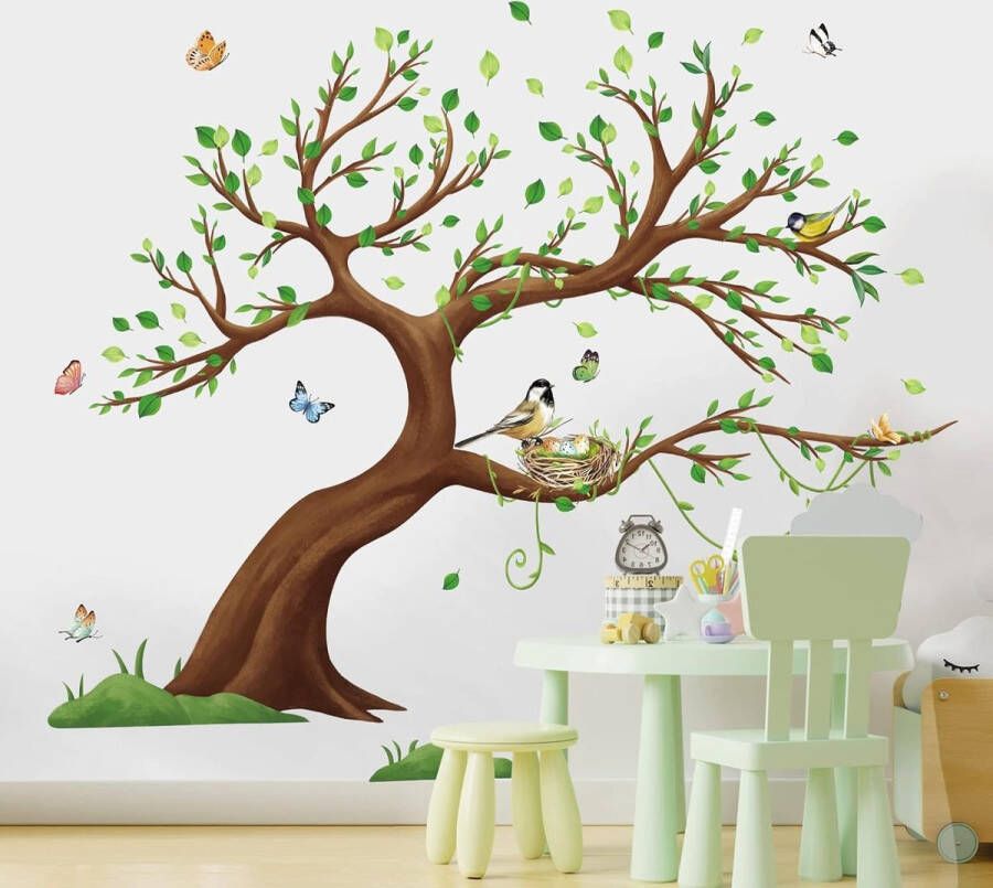 Muursticker wanddecoratie geschikt voor woonkamer slaapkamer en bank achtergrond 30cm x 90cm pieces of 4