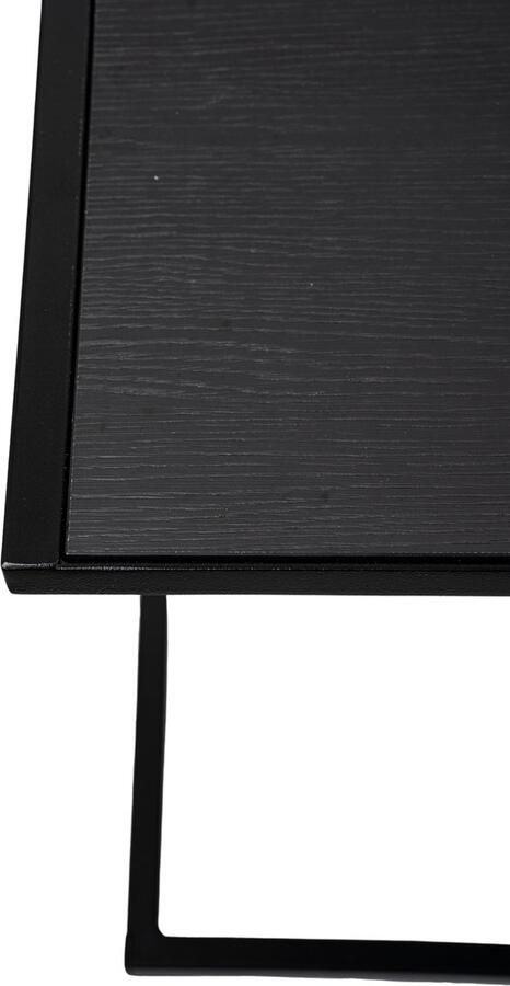 MYOP Interiors Mobili Neri Laptoptafel Zeteltafel Bijzettafel Zwart Metaal Master Oak Black 54x39x54 MY Own Table 005MO