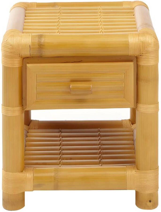 Nachtkasje MALINDI 1 lade Bamboe L 47 cm x H 52 cm x D 47 cm - Foto 3