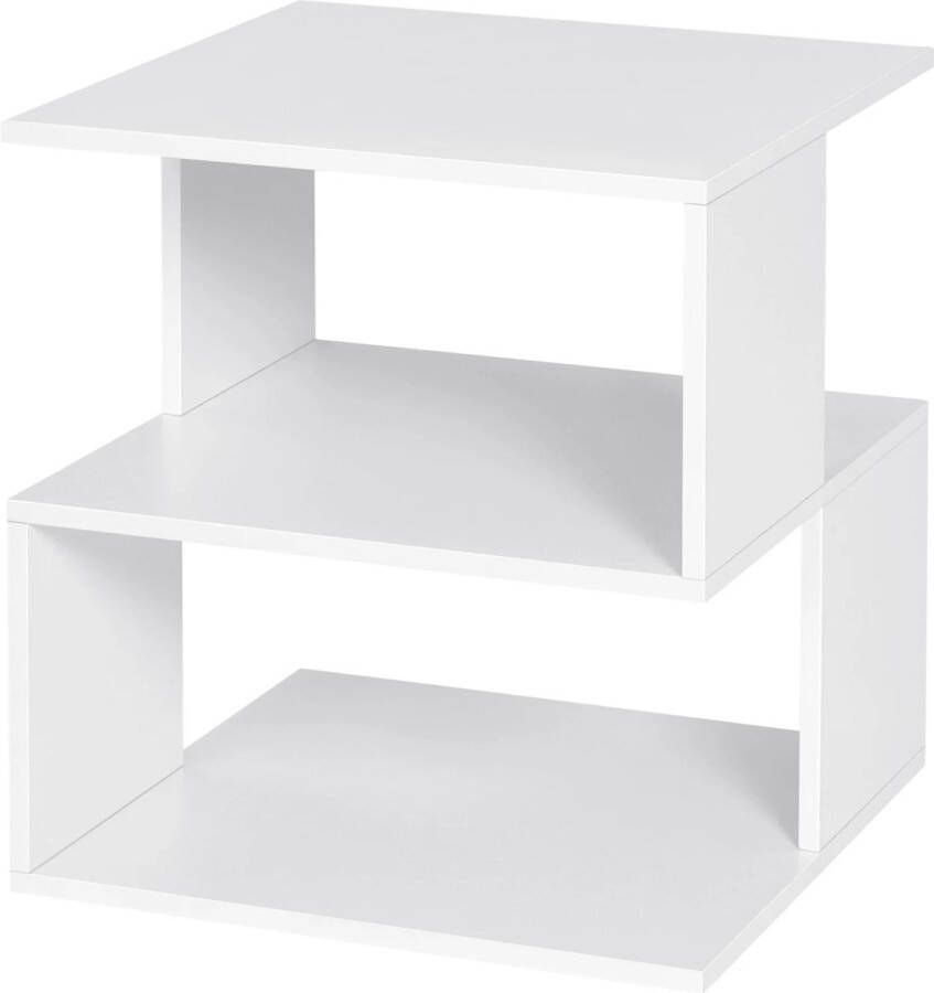 Nachtkastje Bijzettafel Industrieel Houten Nachtkastje Wit Nordic design