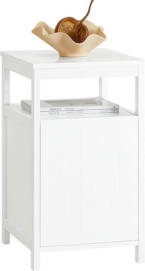 Rootz Living Rootz Nachtkastje Bijzettafel MDF-constructie Krasbestendige vloerbeschermers Ideaal voor slaapkamer studeerkamer receptie 35 cm x 61 cm x 40 cm