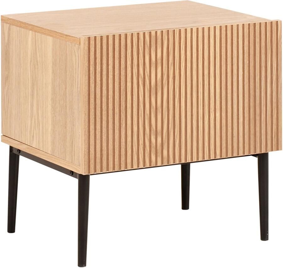 Beliani Nachtkastje BLYTHE Natuurlijk essenhout